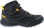 Jack Wolfskin Unisex Kinder Woodland Texapore Mid K, Black / Burly Yellow Xt,...