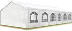 TOOLPORT Hochwertiges Partyzelt 6x12 m Pavillon Zelt PE Plane 450 N Gartenzelt