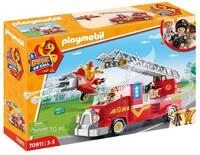 PLAYMOBIL Duck ON Call 70911 Feuerwehr Truck mit Hubschrauber, Licht und Sound,