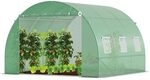 VOUNOT&reg; Gew&auml;chshaus Foliengew&auml;chshaus Winterfest Tomatenhaus Folientunnel, 3x3x2m