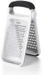 OXO Good Grips Ge&auml;tzter Zwei-Klingen-Reibe | Edelstahlreibe mit Non-Slip-Griff und