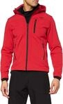 CMP - Herren-Softshelljacke mit abnehmbarer Kapuze, Ferrari-Nero, 60 CMP - Herren-Softshelljacke mit abnehmbarer Kapuze, Ferrari-Nero, 60