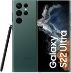Samsung Galaxy S22 Ultra 5G 256GB 12GB RAM Gr&uuml;n 5.000mAh Akku AI Handy Android 15