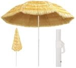 vidaXL Strandschirm Natur 180cm Hawaii Sonnenschirm Gartenschirm Balkonschirm