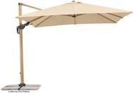 Schneider Sonnenschirm Rhodos Twist Woody, natur, 300 x 300 cm quadratisch, Gestell