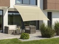 Schneider Sonnensegel Lanzarote, Natur, 360 x 360 cm quadratisch, 244-02, Polyester,