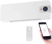 Sichler Haushaltsger&auml;te Heizl&uuml;fter WLAN: WLAN-Keramik-Wandheizl&uuml;fter, LED-Display,