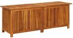 vidaXL Akazienholz Massiv Gartenbox Auflagenbox Kissenbox Aufbewahrungsbox