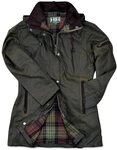 Romneys Damen-Wachsjacke New Ashdown - Robuste Wind- und wasserdichte, tailliert