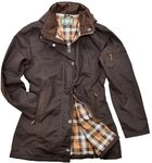 Romneys Damen-Wachsjacke New Ashdown | Farbe: Braun, XXL