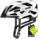 Uvex Unisex - Erwachsene Fahrradhelm, Kunststoff, White/Black, 56-60 cm
