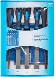PFERD TOOLS Werkstattfeilen-Set in PVC-Rolltasche mit Umkarton, 5 Feilen, 200mm,