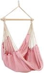 AMANKA XXL H&auml;ngesessel Rosa 185x130 cm belastbar bis 150kg - Schwebesessel f&uuml;r