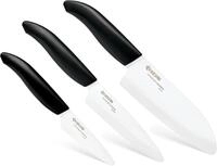 Kyocera GEN 3er-Messerset | Keramik Santoku Messer, Gem&uuml;semesser, und Sch&auml;lmesser 