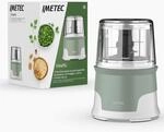 Imetec Tritapi&ugrave; Zerkleinerer, 4 Edelstahlklingen, gro&szlig;er Beh&auml;lter 600 ml, 18 U /