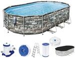 Bestway Power Steel Comfort Jet Series Frame Pool-Set mit Filterpumpe 610 x 366...