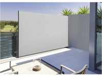 Seitenmarkise für Balkon und Terrasse, mit Bodenmontage, Sichtschutz, Sonnenschutz,