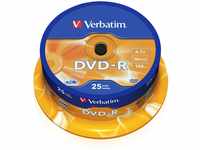 Verbatim® DVD-R, Spindel, einmalbeschreibbar, 4,7 GB, 16 x (25 Stück), Sie...