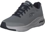 Skechers Herren Arch Fit Sneaker, Gray Textile Synthetic Navy Trim, 41 EU