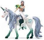 SCHLEICH 42509 Meerjungfrau auf Meereseinhorn, ab 5 Jahren, BAYALA - Spielset, 3