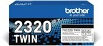 Brother Original Twin Pack TN-2320TWIN Tonerkartuschen Schwarz f&uuml;r je 2.600...