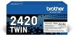 Brother Original TN2420TWIN Bundle mit 2 Tonern, schwarz, ca. 6000 Seiten, f&uuml;r