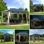 BRAST&reg; Alu Pavillon Summerdream | viele Modelle & Farben | Gr&ouml;&szlig;en 3x3m 3x4m 
