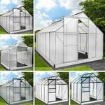 BRAST Gew&auml;chshaus Aluminium mit Fundament | 42 Modelle | 130x190x195cm -