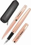 Online Schreib-Set Eleganza Rosegold, enth&auml;lt Kugelschreiber, F&uuml;llhalter,