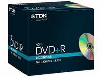 TDK DVD+R Rohlinge 4.7GB 16x 10er Pack Jewel Case