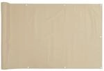 vidaXL Balkon Sichtschutz 90x600cm Beige Balkonverkleidung Balkonbespannung