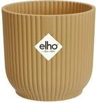elho Vibes Fold Rund Mini 9cm Blumentopf - Buttergelb | &empty; 9.3 x H 8.8 cm | f&uuml;r den