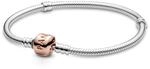 PANDORA Moments Schlangen-Gliederarmband mit Zylinderverschluss aus Sterling-Silber