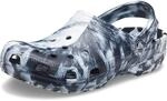 Crocs Unisex Erwachsene Classic Marbled Clog Clog, White/Black, 41/42 EU