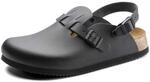 Birkenstock Superlauf Damen Clogs Kay SL Schwarz - SCHMALES Fu&szlig;bett 35