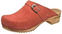 Sanita Hedi offener Clog, Wildleder | Original handgemacht | Leder-Holzclogs...