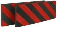 APA 23449 Garagen-T&uuml;rschutz PRALL-O-FIT, schwarz, rot, 2 St&uuml;ck