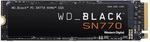WD_BLACK SN770 NVMe SSD 250 GB (High-Performance NVMe SSD, Gaming SSD, PCIe Gen4, M.2