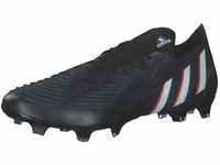 adidas Unisex Predator Edge.1 L FG Soccer Shoe, Core Black/Cloud White/Vivid Red, 39