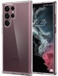 Spigen Ultra Hybrid H&uuml;lle Kompatibel mit Samsung Galaxy S22 Ultra -Crystal Clear