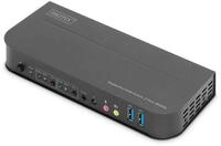 DIGITUS KVM-Switch 2-Port 4K60Hz 2 x DP in 1 x DP/HDMI out
