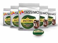 Tassimo Kapseln Jacobs Krönung Kräftig XL, 80 Kaffeekapseln, 5er Pack, 5 x 16