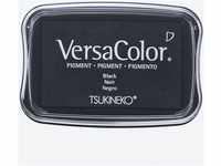 Rayher Hobby 29017576 Tsukineko Versa Color Pigment-Stempelkissen, schwarz, 9,6 x 6,3