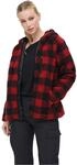 Brandit Women Teddyfleece Jacket Hooded, Farbe: red/black, Gr&ouml;&szlig;e: S