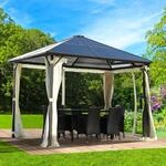 BRAST&reg; Alu Pavillon Summerdream | viele Modelle & Farben | Gr&ouml;&szlig;en 3x3m 3x4m 