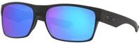 Oakley Unisex Oo9189 Twoface Sonnenbrille, Mattschwarz/Prizm Sapphire polarisiert, 60