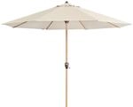 Doppler Kurbelschirm 'Alu-Wood Ultra', &Oslash; 350 cm, natur