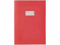 HERMA 5532 Heftumschläge A4 Papier Rot, 10 Stück, Hefthüllen mit Beschriftungsfeld