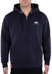 Alpha Industries Basic Zip Hoody SL Kapuzensweat f&uuml;r Herren Rep.Blue