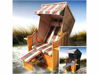 BRAST® Strandkorb Helgoland für 2 Personen 90cm breit 2 Designs für...